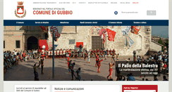 Desktop Screenshot of comune.gubbio.pg.it