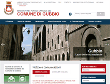 Tablet Screenshot of comune.gubbio.pg.it